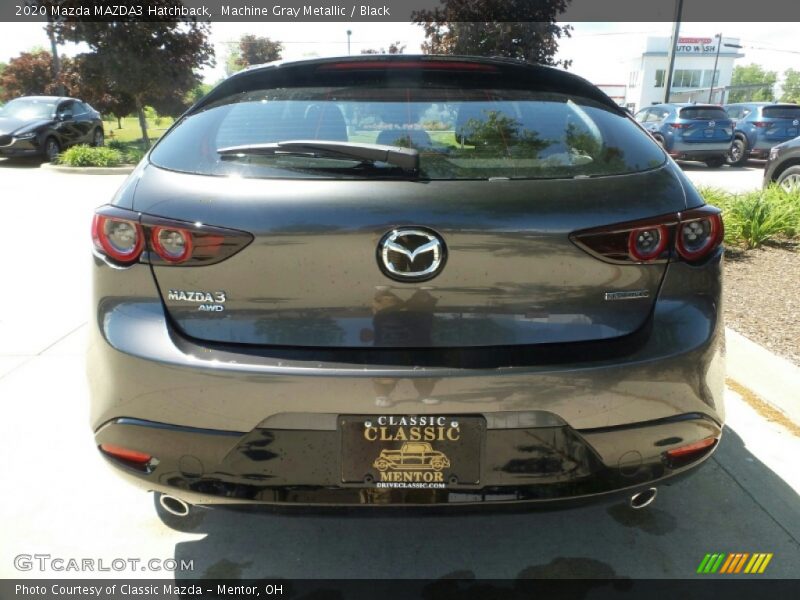 Machine Gray Metallic / Black 2020 Mazda MAZDA3 Hatchback