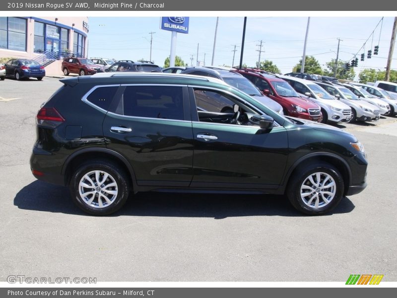 Midnight Pine / Charcoal 2019 Nissan Rogue SV AWD