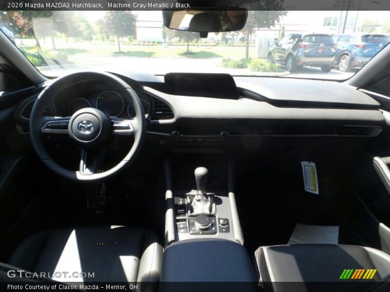 Machine Gray Metallic / Black 2020 Mazda MAZDA3 Hatchback