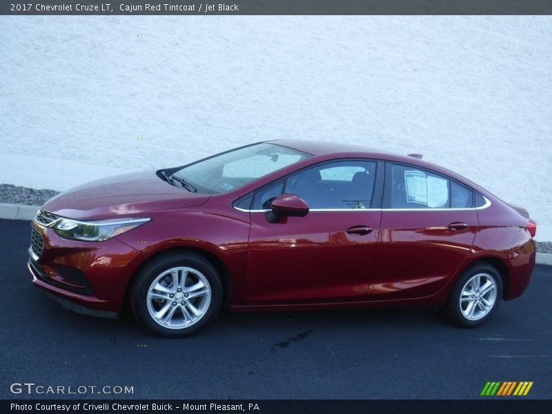 Cajun Red Tintcoat / Jet Black 2017 Chevrolet Cruze LT