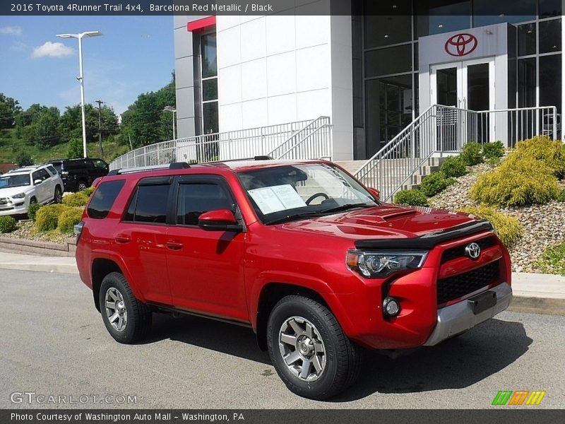Barcelona Red Metallic / Black 2016 Toyota 4Runner Trail 4x4