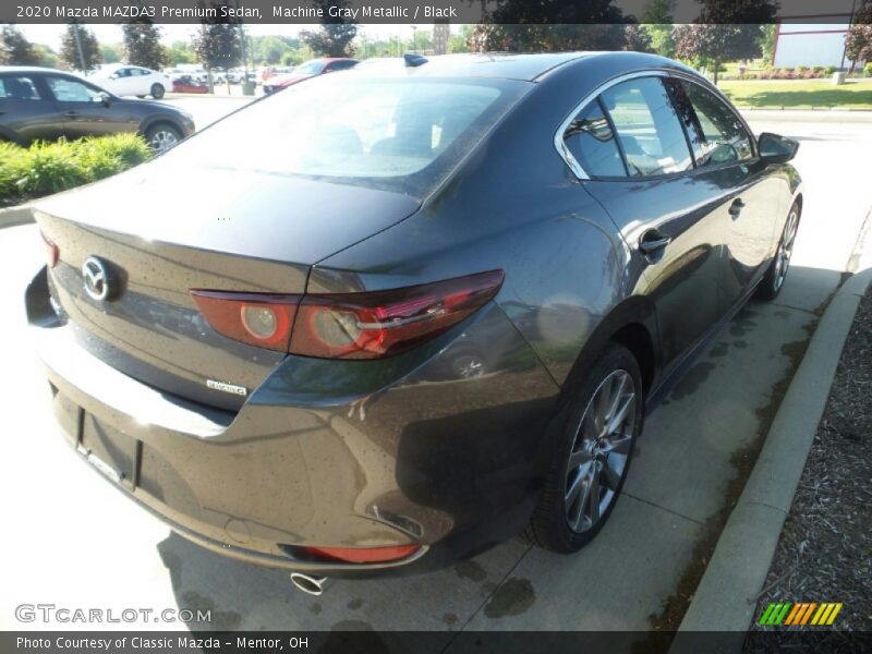 Machine Gray Metallic / Black 2020 Mazda MAZDA3 Premium Sedan