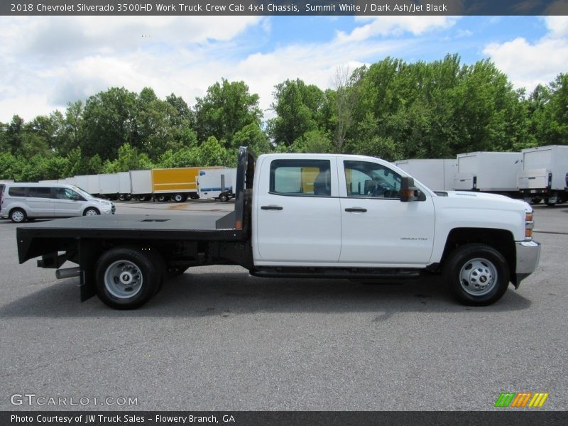 Summit White / Dark Ash/Jet Black 2018 Chevrolet Silverado 3500HD Work Truck Crew Cab 4x4 Chassis