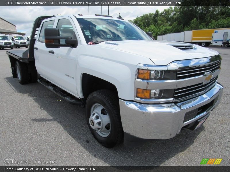 Summit White / Dark Ash/Jet Black 2018 Chevrolet Silverado 3500HD Work Truck Crew Cab 4x4 Chassis