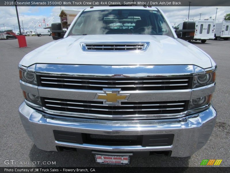 Summit White / Dark Ash/Jet Black 2018 Chevrolet Silverado 3500HD Work Truck Crew Cab 4x4 Chassis