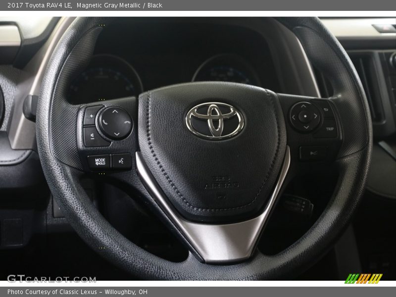 Magnetic Gray Metallic / Black 2017 Toyota RAV4 LE