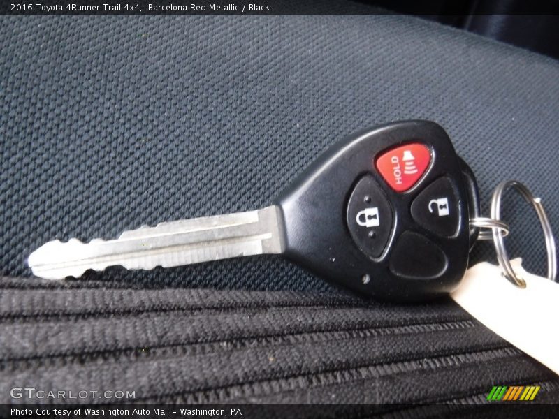 Barcelona Red Metallic / Black 2016 Toyota 4Runner Trail 4x4