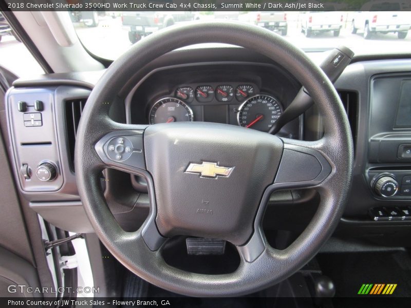 Summit White / Dark Ash/Jet Black 2018 Chevrolet Silverado 3500HD Work Truck Crew Cab 4x4 Chassis