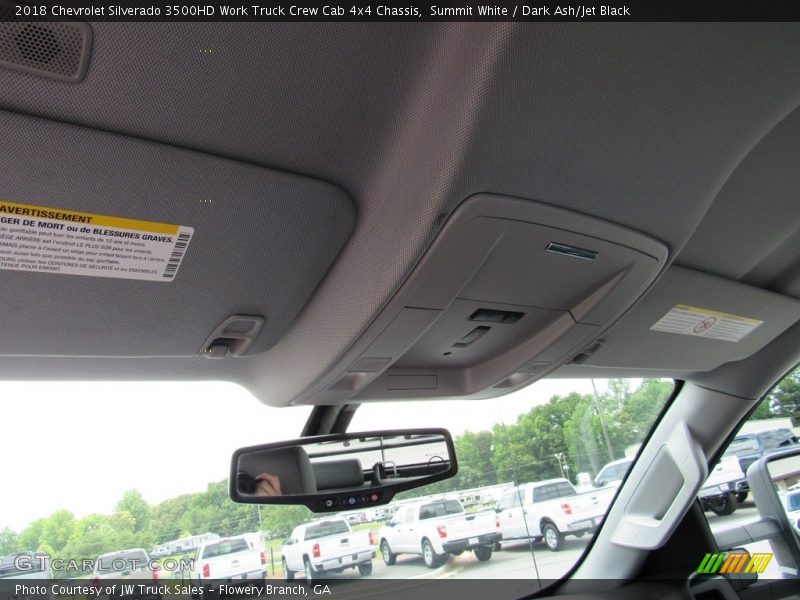 Summit White / Dark Ash/Jet Black 2018 Chevrolet Silverado 3500HD Work Truck Crew Cab 4x4 Chassis