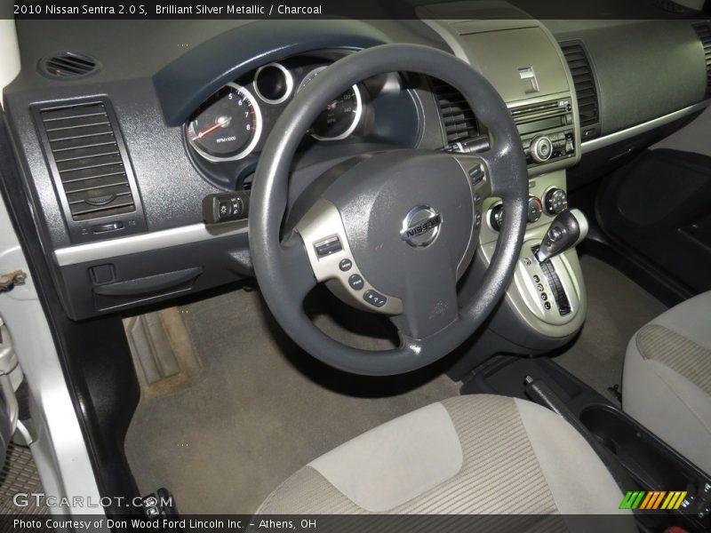 Brilliant Silver Metallic / Charcoal 2010 Nissan Sentra 2.0 S