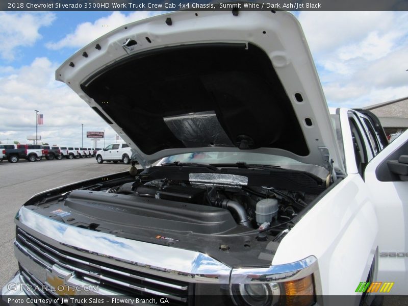 Summit White / Dark Ash/Jet Black 2018 Chevrolet Silverado 3500HD Work Truck Crew Cab 4x4 Chassis