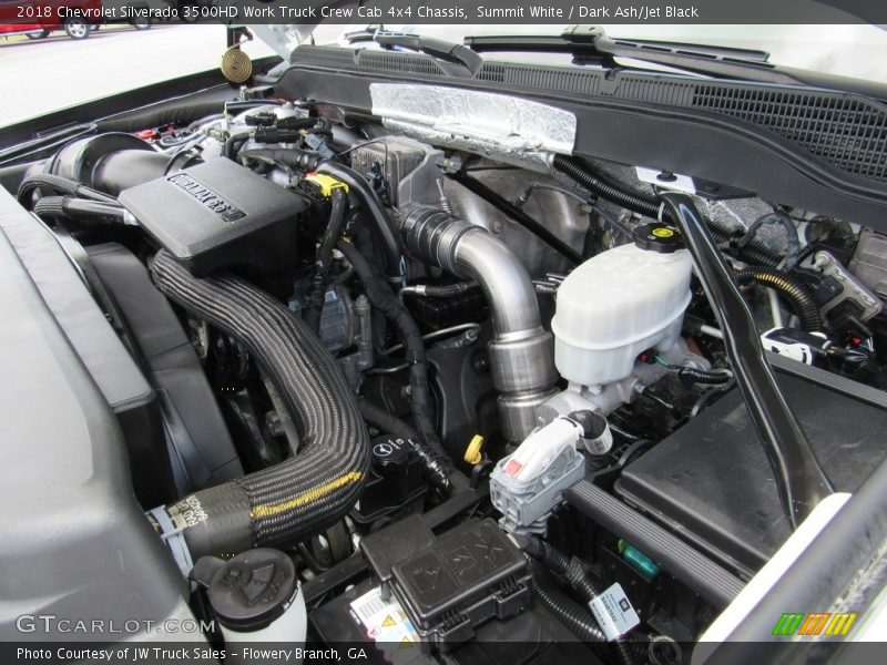 Summit White / Dark Ash/Jet Black 2018 Chevrolet Silverado 3500HD Work Truck Crew Cab 4x4 Chassis