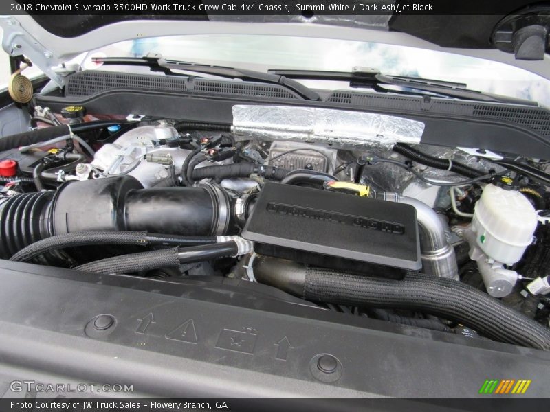 Summit White / Dark Ash/Jet Black 2018 Chevrolet Silverado 3500HD Work Truck Crew Cab 4x4 Chassis