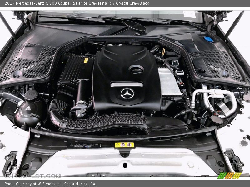 Selenite Grey Metallic / Crystal Grey/Black 2017 Mercedes-Benz C 300 Coupe