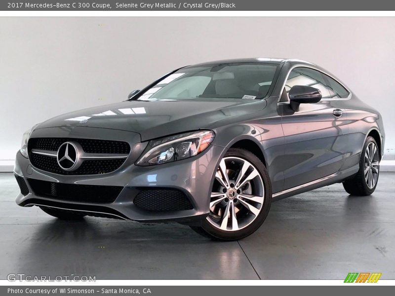 Selenite Grey Metallic / Crystal Grey/Black 2017 Mercedes-Benz C 300 Coupe