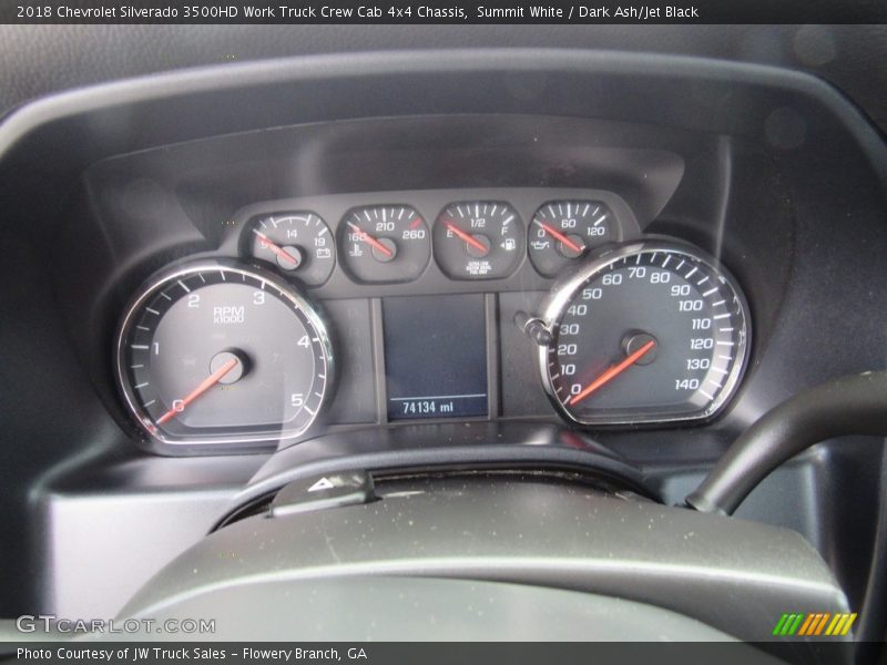 Summit White / Dark Ash/Jet Black 2018 Chevrolet Silverado 3500HD Work Truck Crew Cab 4x4 Chassis