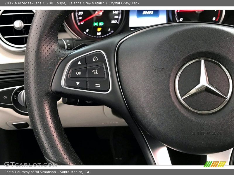 Selenite Grey Metallic / Crystal Grey/Black 2017 Mercedes-Benz C 300 Coupe