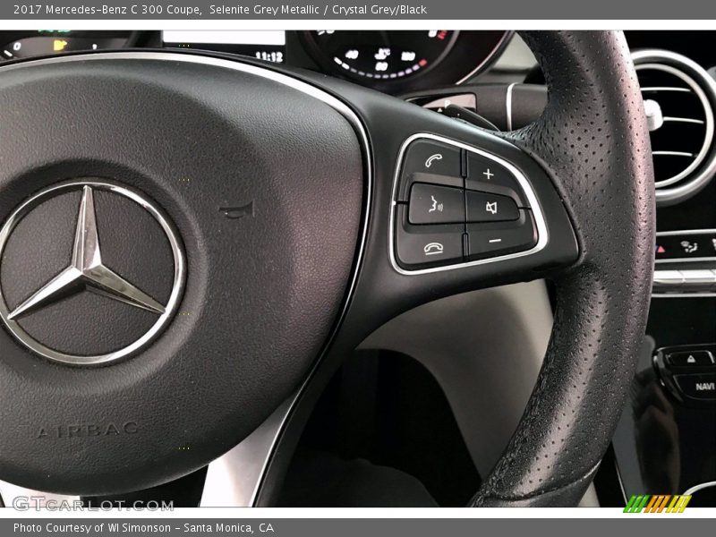 Selenite Grey Metallic / Crystal Grey/Black 2017 Mercedes-Benz C 300 Coupe