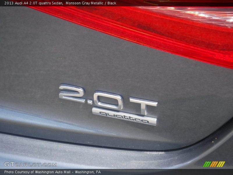 Monsoon Gray Metallic / Black 2013 Audi A4 2.0T quattro Sedan