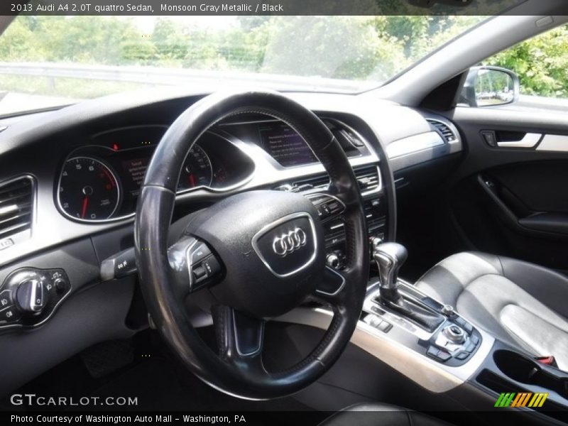 Monsoon Gray Metallic / Black 2013 Audi A4 2.0T quattro Sedan