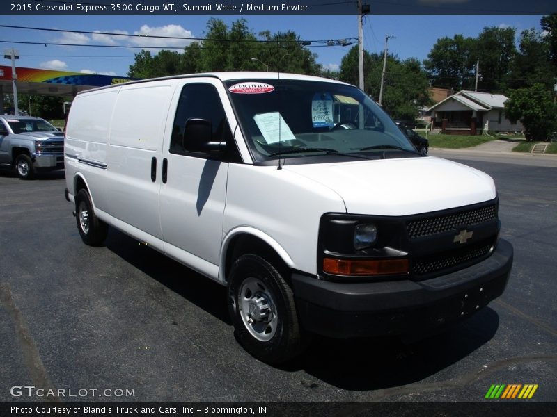 Summit White / Medium Pewter 2015 Chevrolet Express 3500 Cargo WT