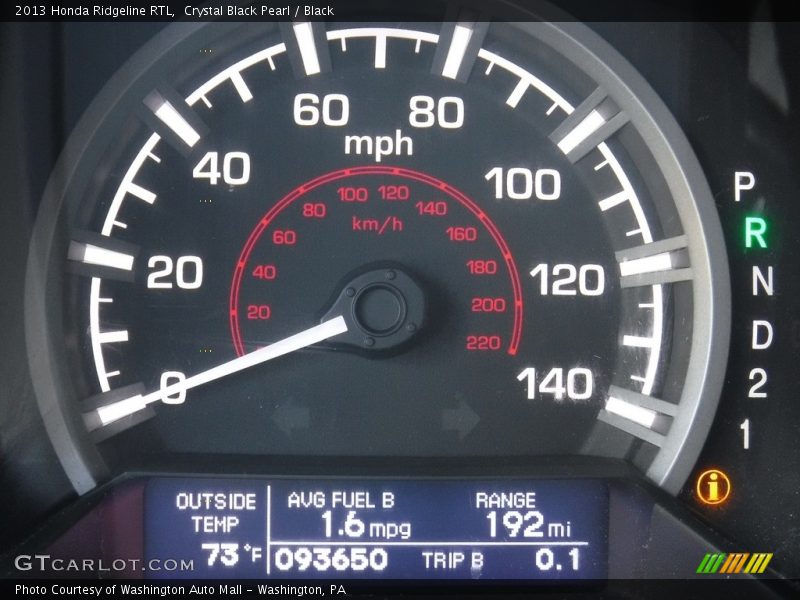 Crystal Black Pearl / Black 2013 Honda Ridgeline RTL