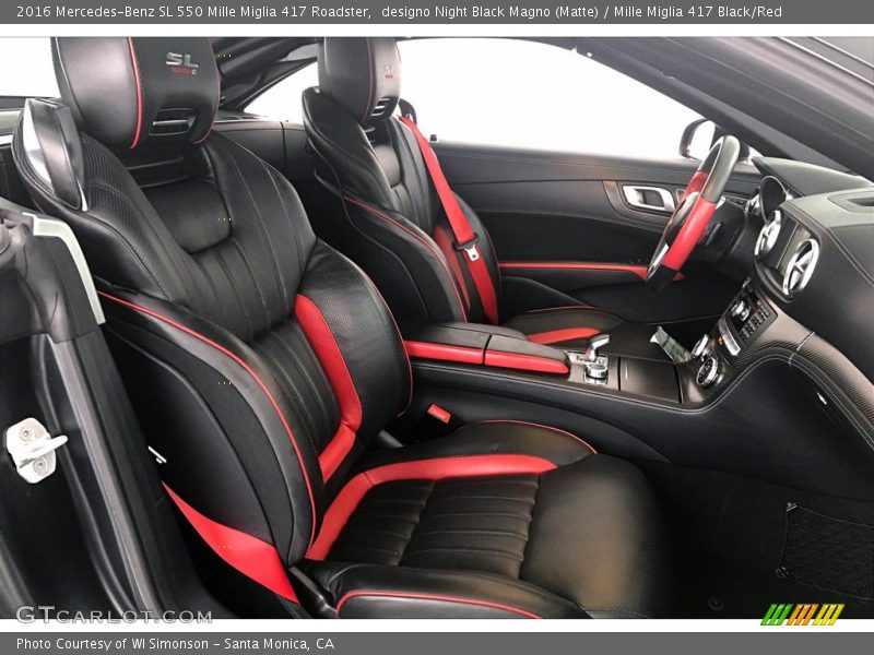  2016 SL 550 Mille Miglia 417 Roadster Mille Miglia 417 Black/Red Interior