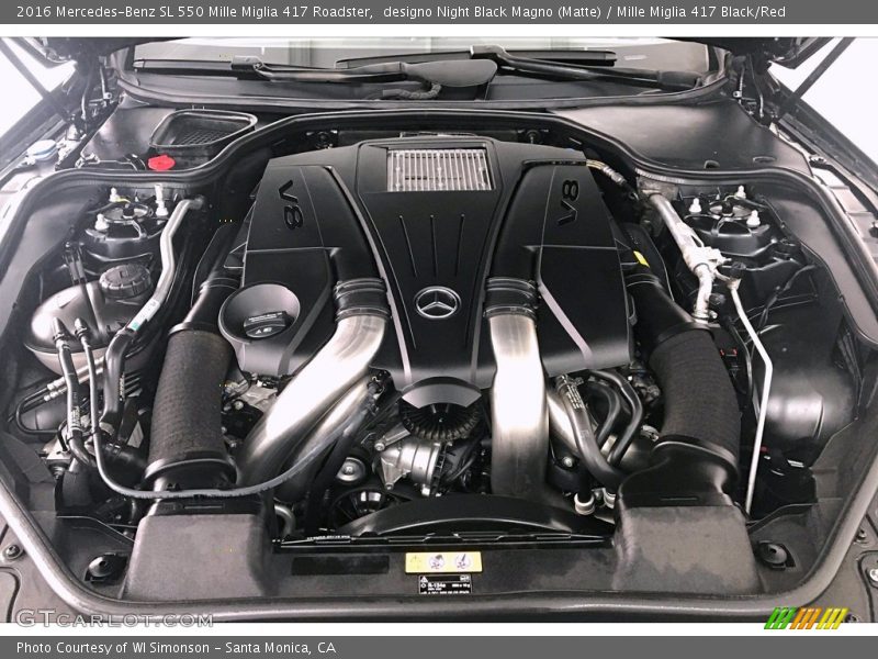  2016 SL 550 Mille Miglia 417 Roadster Engine - 4.7 Liter DI biturbo DOHC 32-Valve VVT V8