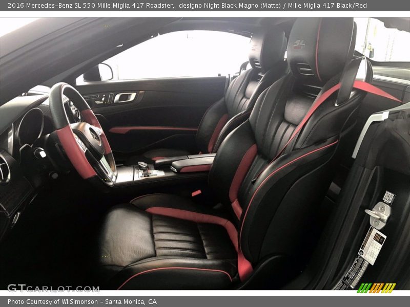 Front Seat of 2016 SL 550 Mille Miglia 417 Roadster