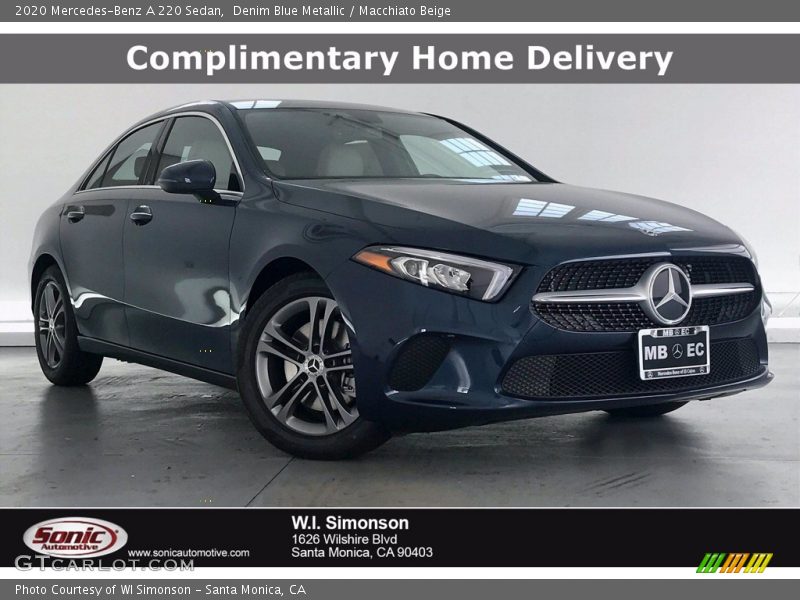 Denim Blue Metallic / Macchiato Beige 2020 Mercedes-Benz A 220 Sedan