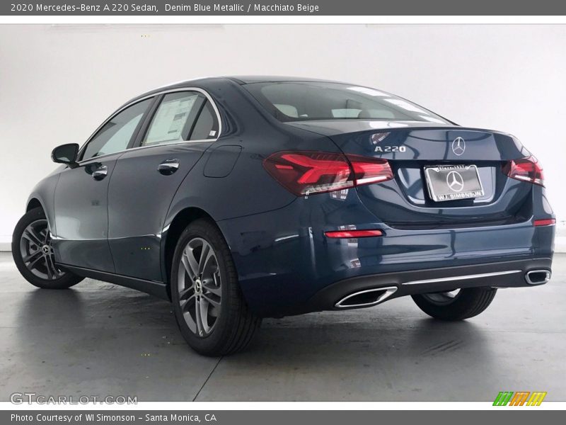 Denim Blue Metallic / Macchiato Beige 2020 Mercedes-Benz A 220 Sedan