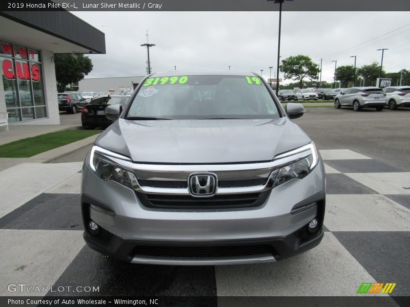 Lunar Silver Metallic / Gray 2019 Honda Pilot EX-L