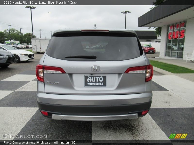 Lunar Silver Metallic / Gray 2019 Honda Pilot EX-L