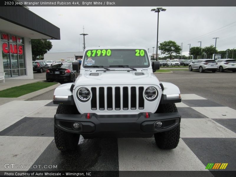 Bright White / Black 2020 Jeep Wrangler Unlimited Rubicon 4x4