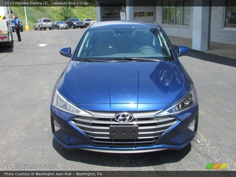 Lakeside Blue / Gray 2019 Hyundai Elantra SEL