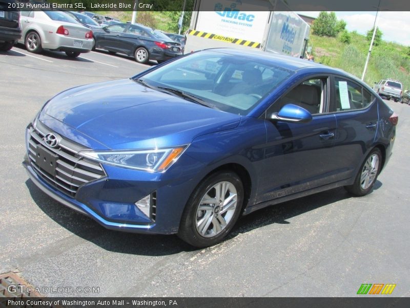 Lakeside Blue / Gray 2019 Hyundai Elantra SEL