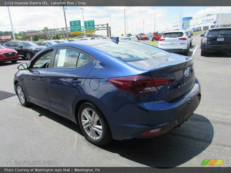 Lakeside Blue / Gray 2019 Hyundai Elantra SEL