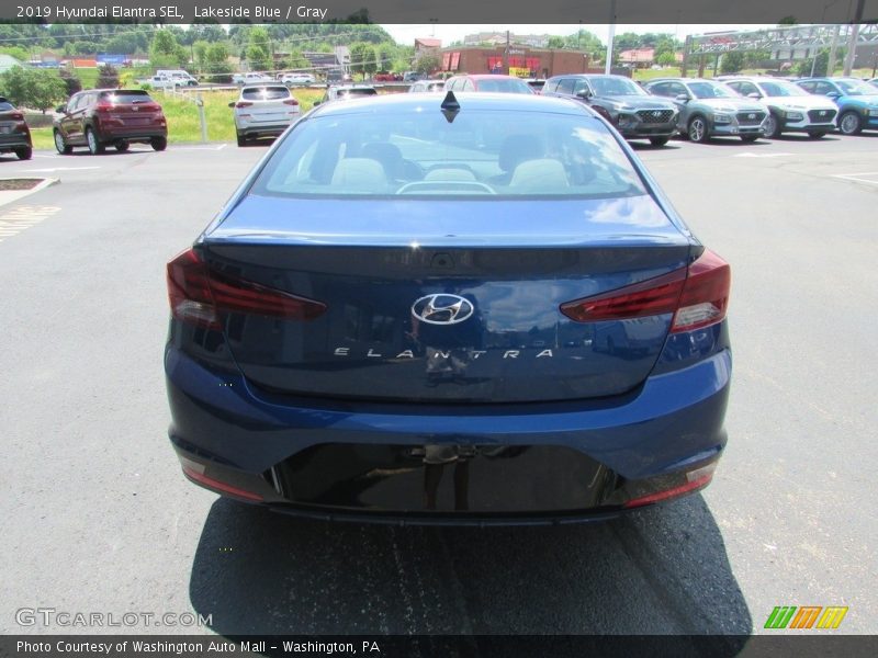 Lakeside Blue / Gray 2019 Hyundai Elantra SEL