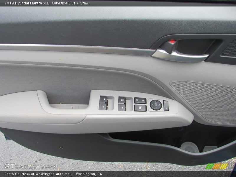 Lakeside Blue / Gray 2019 Hyundai Elantra SEL