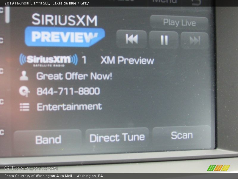Lakeside Blue / Gray 2019 Hyundai Elantra SEL
