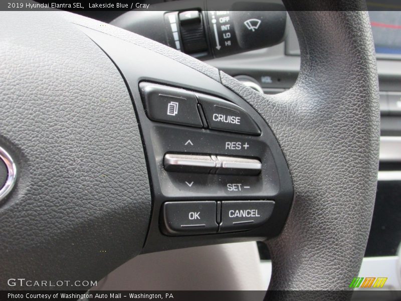 Lakeside Blue / Gray 2019 Hyundai Elantra SEL