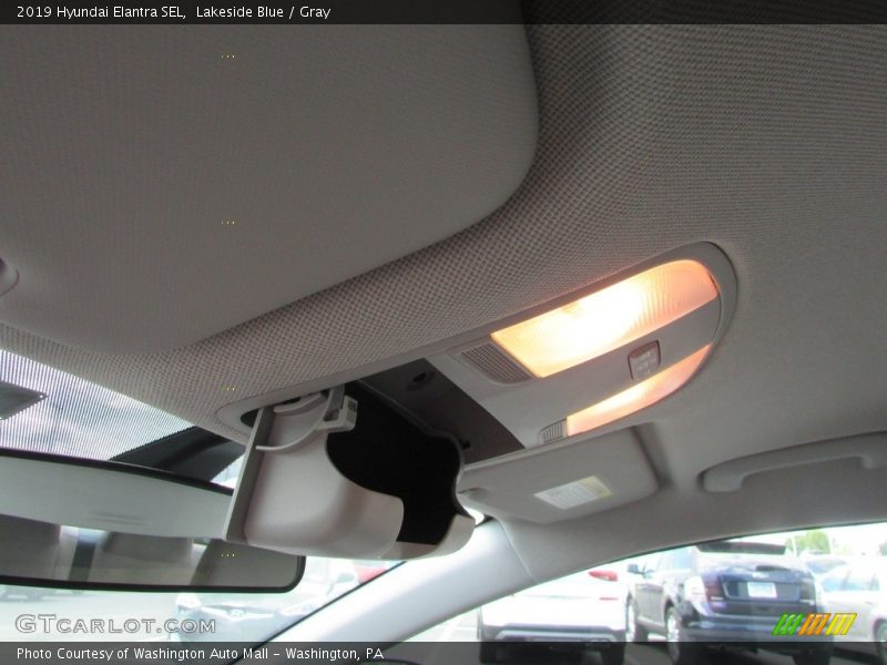 Lakeside Blue / Gray 2019 Hyundai Elantra SEL