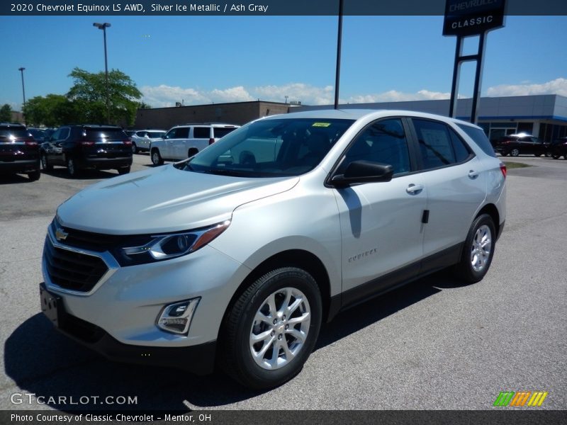 Silver Ice Metallic / Ash Gray 2020 Chevrolet Equinox LS AWD