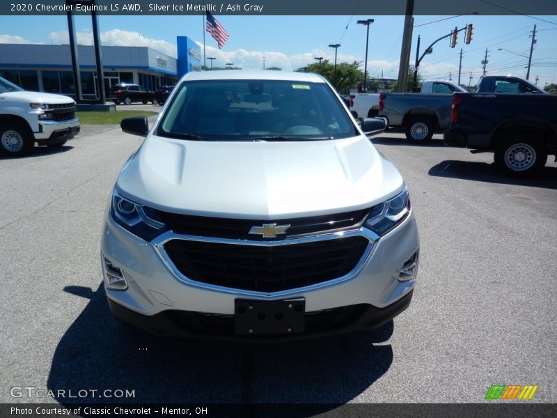 Silver Ice Metallic / Ash Gray 2020 Chevrolet Equinox LS AWD