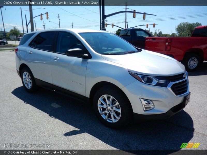 Silver Ice Metallic / Ash Gray 2020 Chevrolet Equinox LS AWD