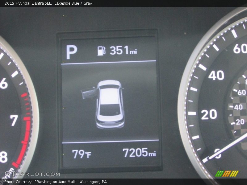 Lakeside Blue / Gray 2019 Hyundai Elantra SEL