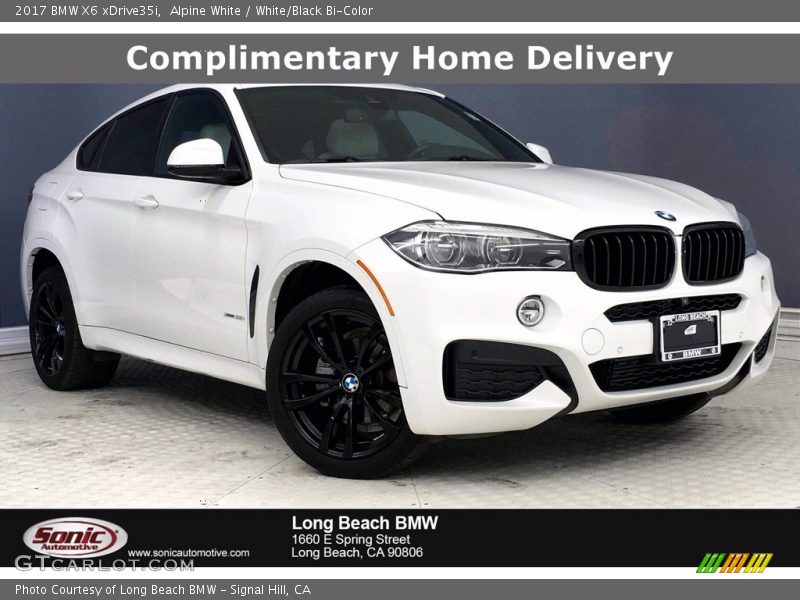 Alpine White / White/Black Bi-Color 2017 BMW X6 xDrive35i