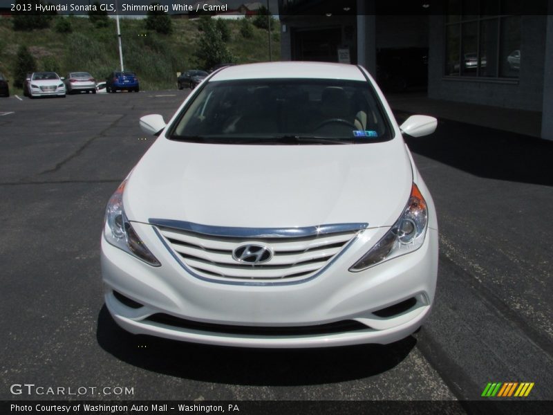 Shimmering White / Camel 2013 Hyundai Sonata GLS