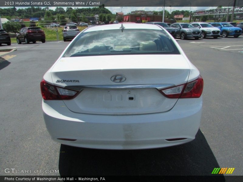 Shimmering White / Camel 2013 Hyundai Sonata GLS