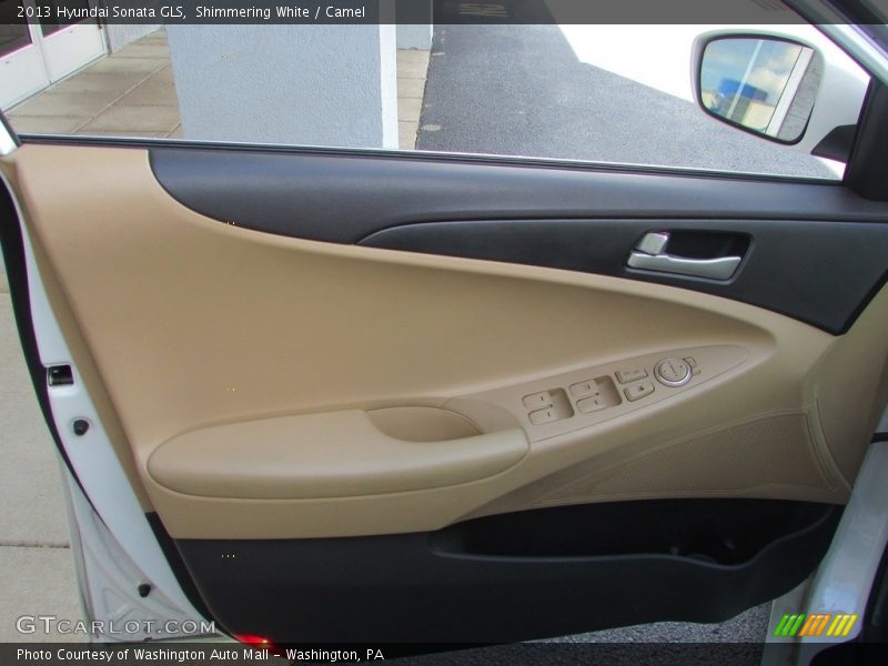 Shimmering White / Camel 2013 Hyundai Sonata GLS